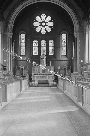 COLLEGE CHAPEL INTERIOR WITH STUDENTS